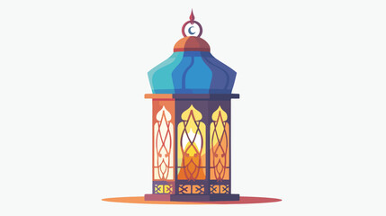 One Islamic lantern illustration vector design flat vector