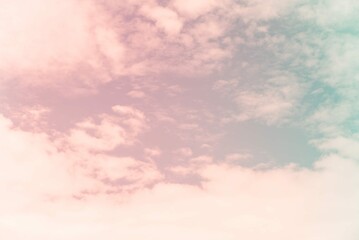 Blue Sky With Clouds Background Vintage Retro Effect Style Pictures