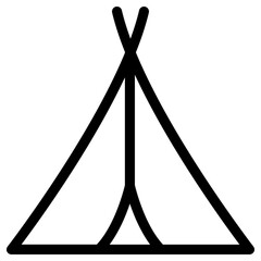 tent icon, simple vector design