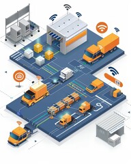 Obraz premium A smart city uses technology to improve the lives of its citizens.