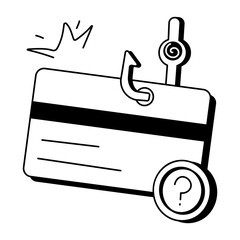 An outline icon of lost card 
