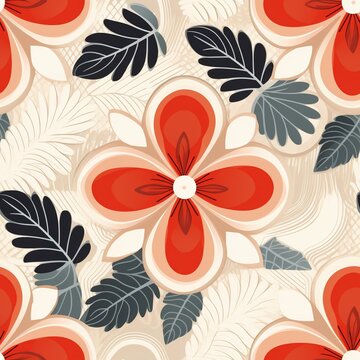 Art of Tonga-inspired floral designs, neo-geo minimalism, rough texture coloring pages