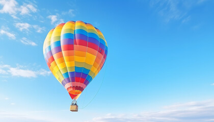 Fototapeta premium Colorful hot air balloon in the clear sky