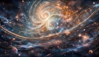 Wind of Galaxy Illustration Background