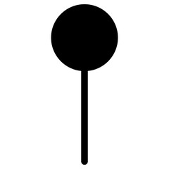 pin icon, simple vector design