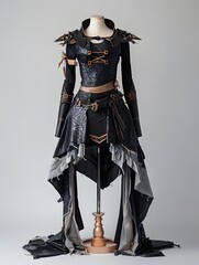 Fototapeta premium Captivating Futuristic Warrior Costume from Beloved Fantasy Video Game Series