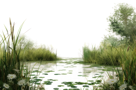 PNG Land outdoors wetland nature.