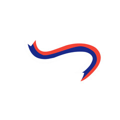 serbian flag ribbon