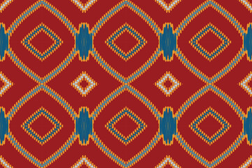 Motif folklore pattern Seamless Native American, Motif embroidery, Ikat embroidery vector Design for Print Texture fabric saree sari carpet. kurta vector patola saree