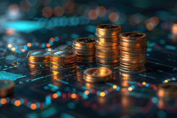 Stock, Business finance, investment, increase sales, revenue profit, world economic growth concept. Forex financial graph chart, market report on cash currency and finance Digital economy