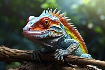 Fototapeta premium chameleon 