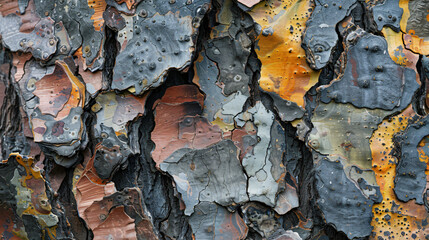Colorful background with texture of the bark of a tree