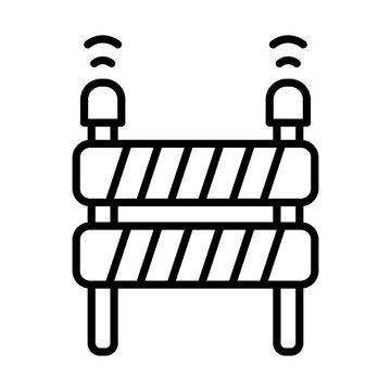 recommend clip art: Barrier line icon