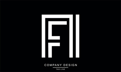 FI, IF Abstract Letters Logo Monogram Design Icon Font