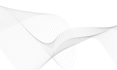 Digital futuristic technology concept banner background. Wave business curve lines on transparent background. Abstract wavy ocean line and future technology, business, voice, sound, music, poster, ban