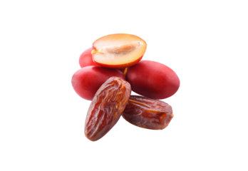 red dates slides isolated on transparent png