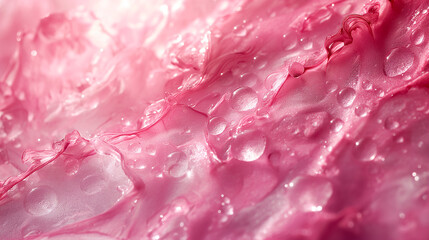 pink water droplets - Powered by Adobe