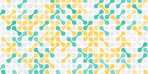 Amazing Multicolor Metaballs Seamless Pattern Vector Design