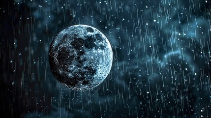 rain in moon 