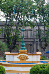 street lamp in the square