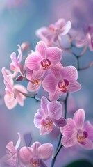 Naklejka na ściany i meble Ethereal Orchid Blooms in Cosmic Splendor