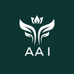 AAI  logo design template vector. AAI Business abstract connection vector logo. AAI icon circle logotype.
