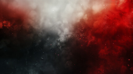 Fototapeta premium Red, black and white clouds abstract grunge background banner