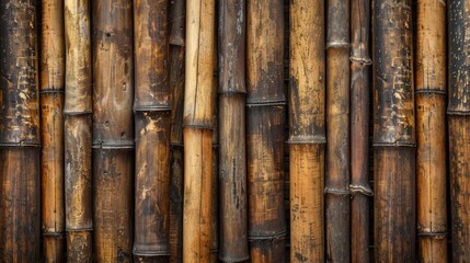 Fototapeta premium Background made of bamboo wood
