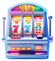 PNG Gambling machine game opportunity. - obrazy, fototapety, plakaty