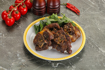 Grilled Lamb neck with spices