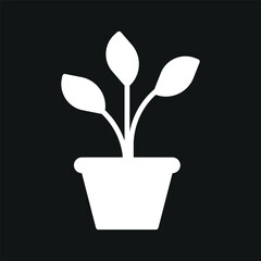 plant icon simple design art eps 10