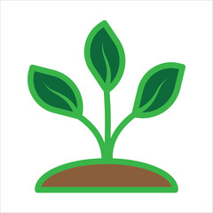 plant icon simple design art eps 10