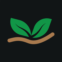 plant icon simple design art eps 10