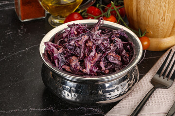 Coleslaw salad with cabbage and carrot