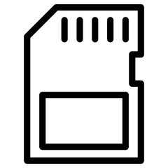 sd card icon, simple vector design