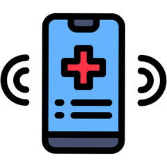Obraz premium Call, emergency, health, hotline, phone Icon