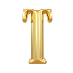 T letter gold