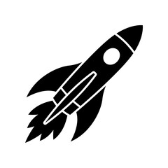 Rocket ship icon. Space travel. Start up business concept. Creative idea symbol. Flying cosmos shuttle, rocket ship taking off. - 786362706