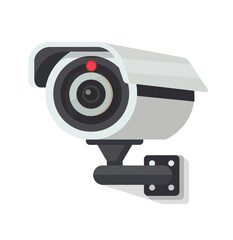 a white and black camera on a white background