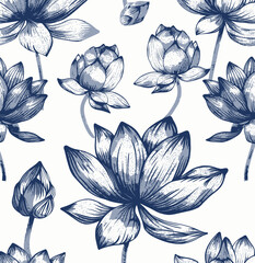 a bunch of blue flowers on a white background