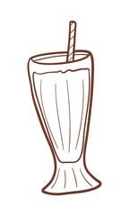 Obraz premium cocktail hand drawn drinks illustration
