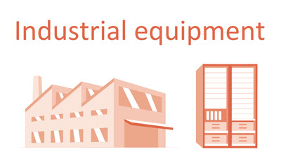 industrial factory vector illustration