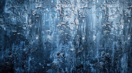 Abstract texture background of dark blue grunge concrete wall