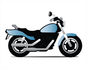 motorbike with motorcycle vector illustration