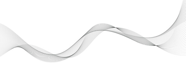 Abstract wave element for design. Digital frequency track equalizer. Stylized line art background. Vector illustration.	
