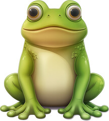 Fototapeta premium Frog icon, white background