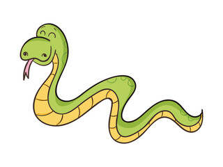 snake cartoon illustration