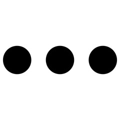 three dot icon, simple vector design