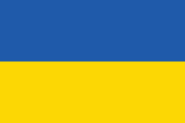National flag of Ukraine original size and colors vector illustration, Ukrainian Peoples Republic flag, Ukrainian independence or flag Ukraina - obrazy, fototapety, plakaty