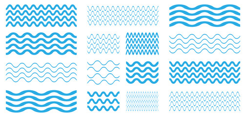 Wave logo. Wave icon vector. Wave lines - 786371560